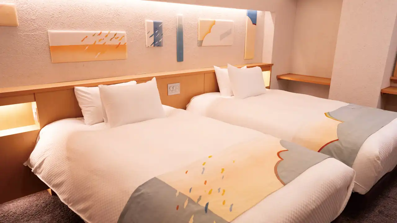 新本館温泉付和洋室ベッドルーム