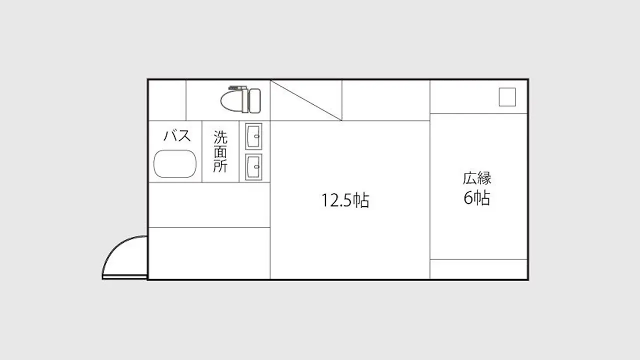雲松庵和室　平面図一例
