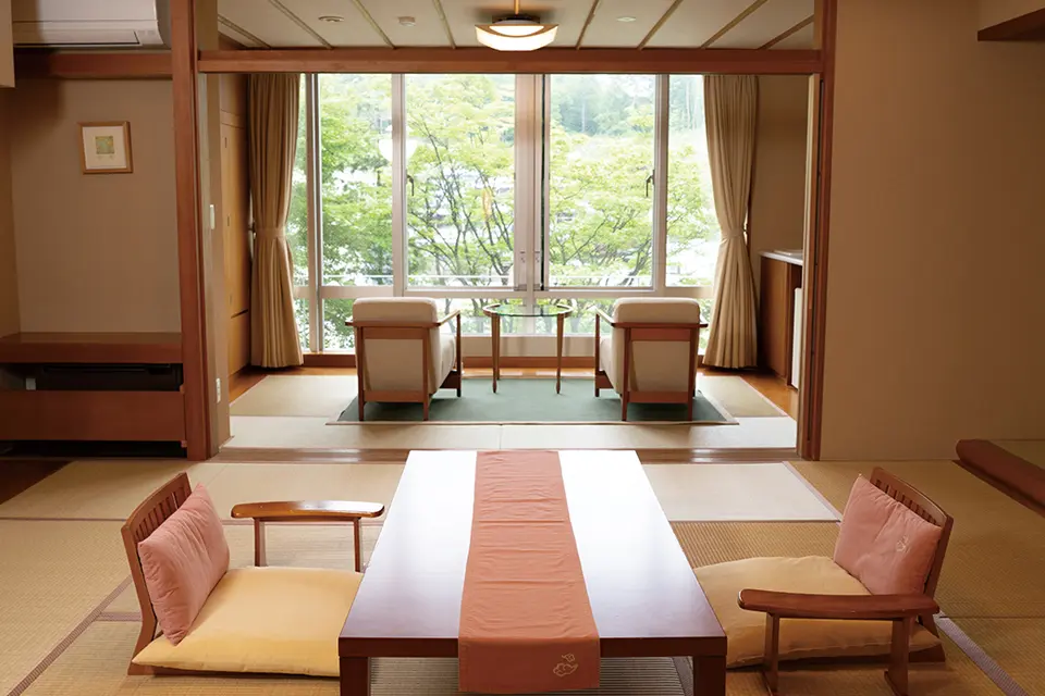 雲松庵露天風呂付和室一例